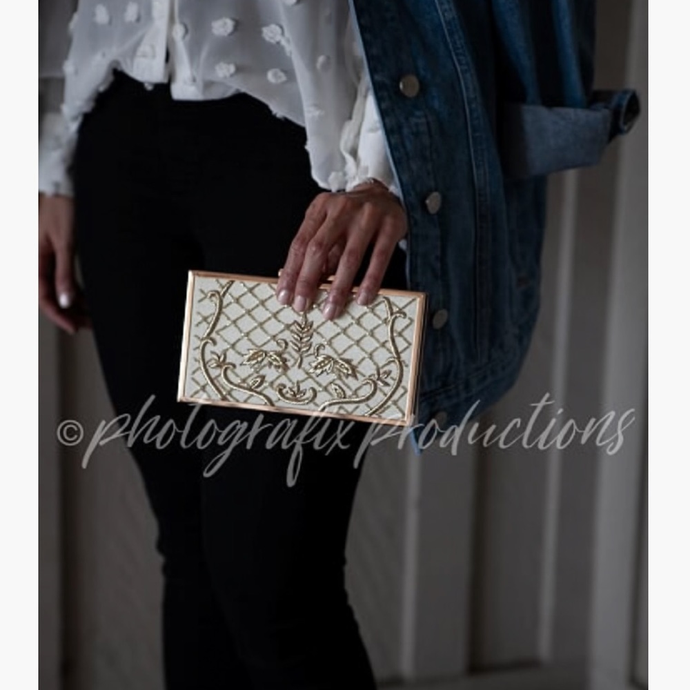 Mother of pearl clutch